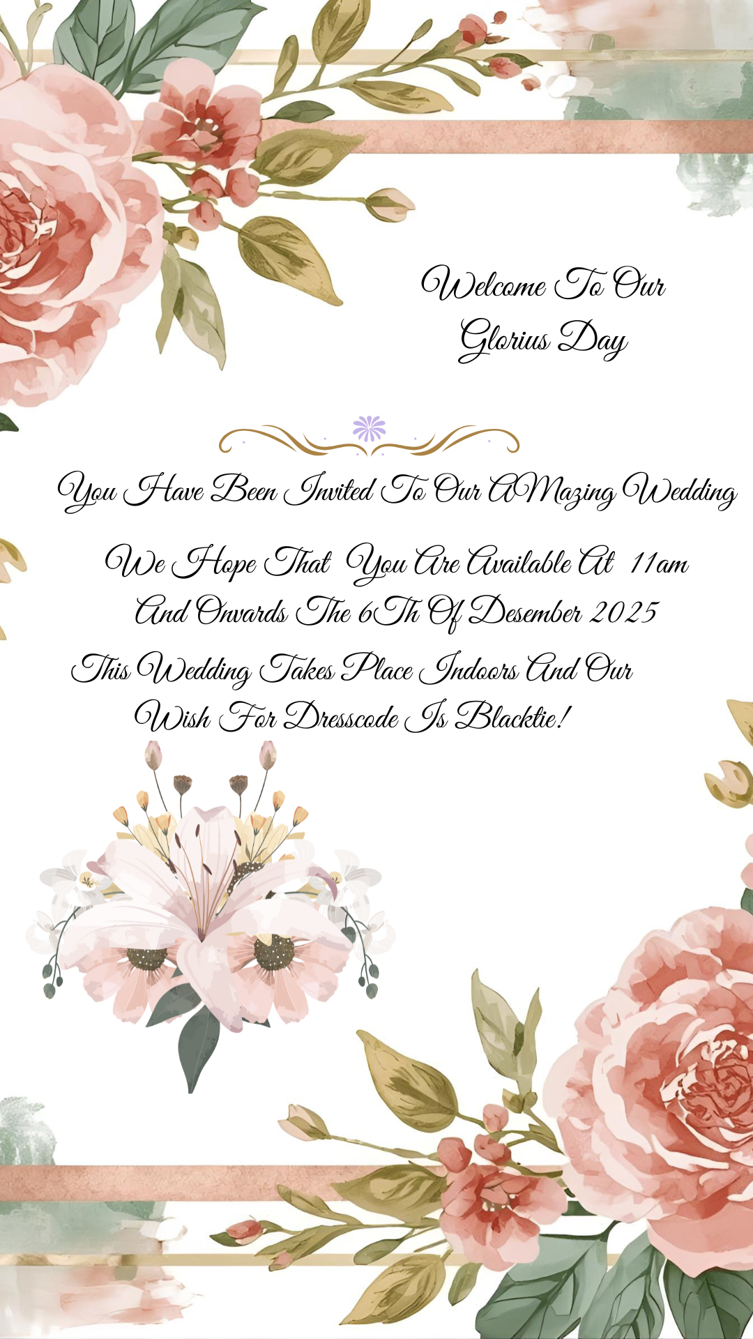 Beautiful Invitation Card