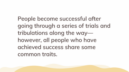 10 Traits That Will Bring You Success Guide